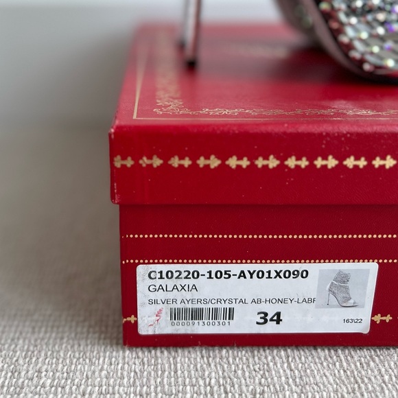 Rene Caovilla Galaxia Silver/Crystal Heels in Size EU 34 - Picture 9 of 10
